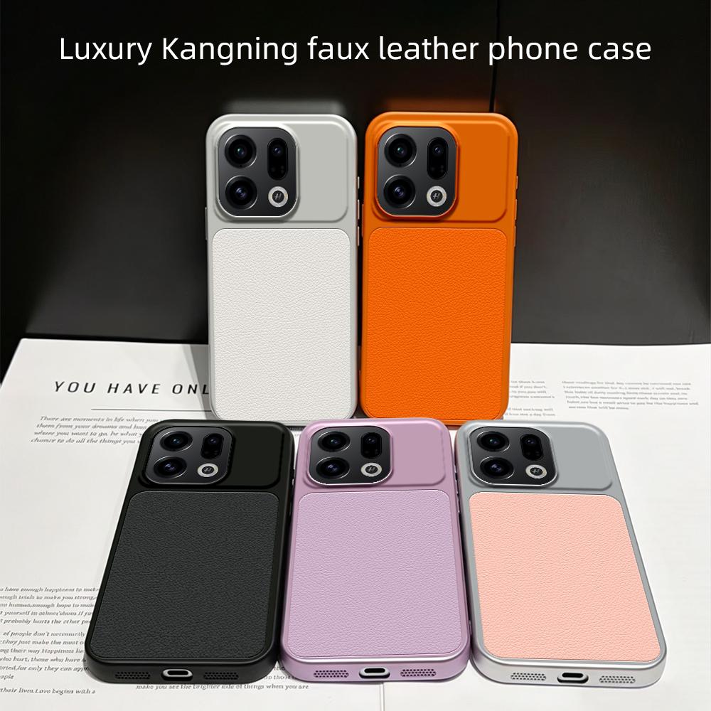 For OPPO Find X9 Lambskin Series Skin Feel Shockproof Phone Case(Silver)