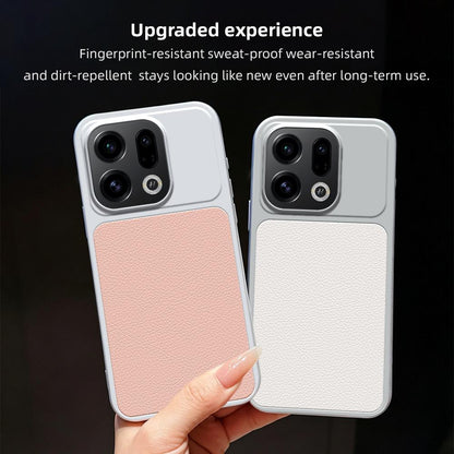 For OPPO Find X9 Lambskin Series Skin Feel Shockproof Phone Case(Pink)