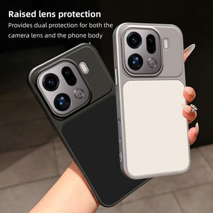 For OPPO Find X9 Pro Lambskin Series Skin Feel Shockproof Phone Case(Orange)