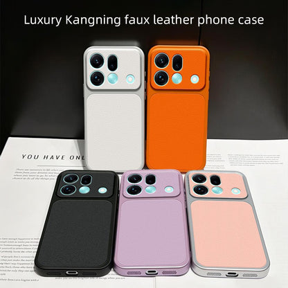 For OPPO Find X9s Pro 5G Lambskin Series Skin Feel Shockproof Phone Case(Silver)