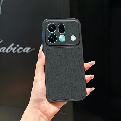 For OPPO Find X9s Pro 5G Lambskin Series Skin Feel Shockproof Phone Case(Black)