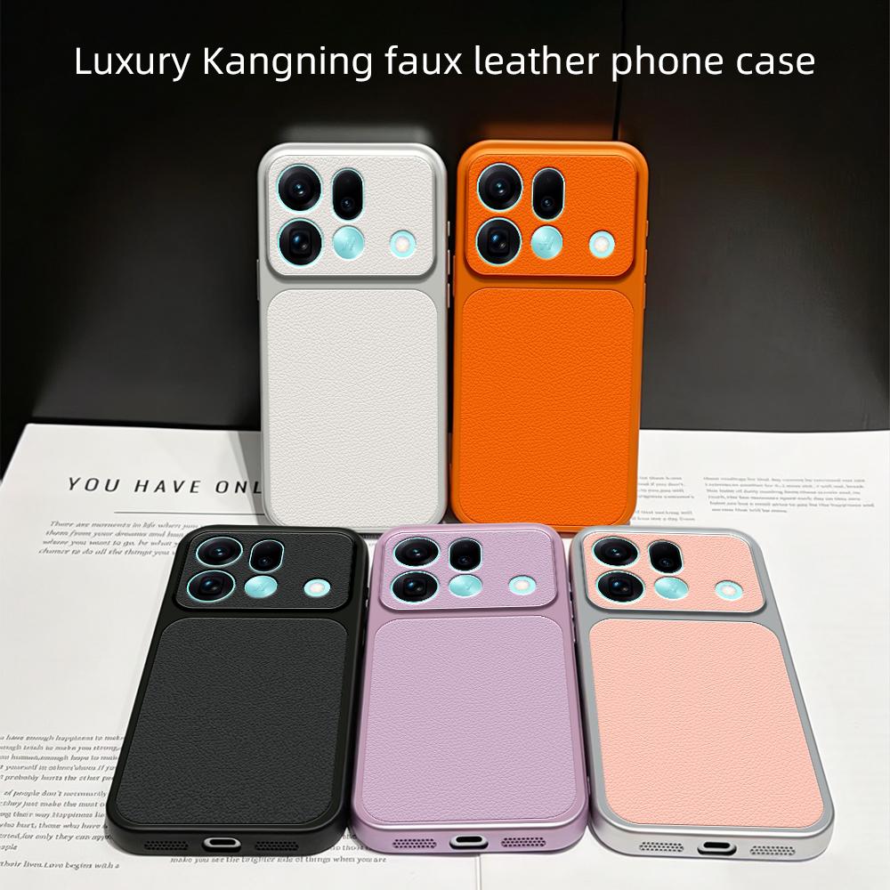 For OPPO Find X9s Pro 5G Lambskin Series Skin Feel Shockproof Phone Case(Black)
