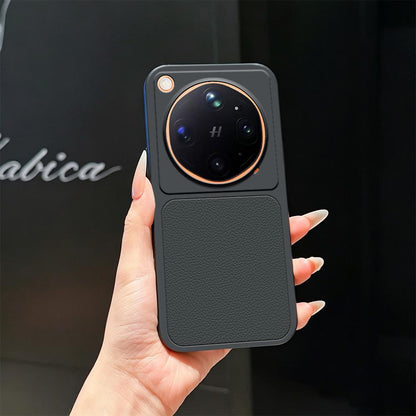 For OPPO Find X9 Ultra 5G Lambskin Series Skin Feel Shockproof Phone Case(Black)