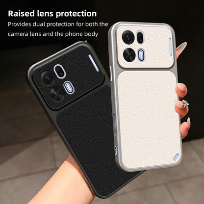 For OPPO K15 Pro+ Lambskin Series Skin Feel Shockproof Phone Case(Silver)