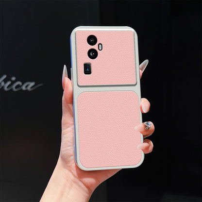 For OPPO Reno10 Pro+ 5G Global Lambskin Series Skin Feel Shockproof Phone Case(Pink)