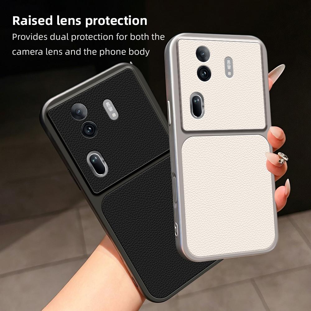 For OPPO Reno11 Pro 5G Global Lambskin Series Skin Feel Shockproof Phone Case(Orange)