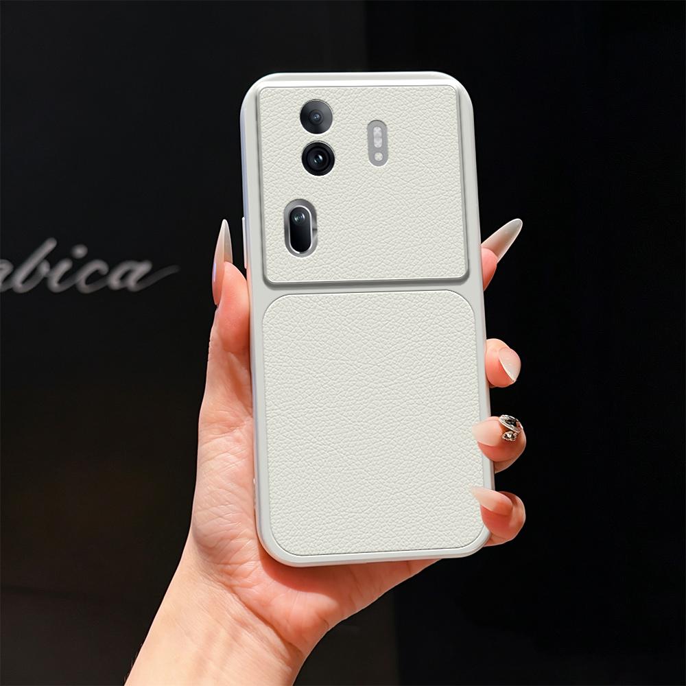 For OPPO Reno11 Pro 5G Global Lambskin Series Skin Feel Shockproof Phone Case(Silver)