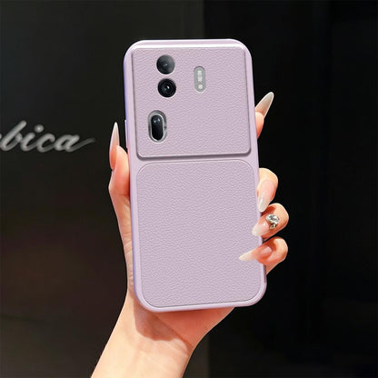 For OPPO Reno11 Pro 5G Global Lambskin Series Skin Feel Shockproof Phone Case(Purple)