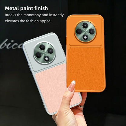 For OPPO Reno12 F 5G / 4G Lambskin Series Skin Feel Shockproof Phone Case(Silver)