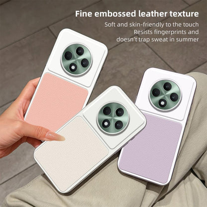 For OPPO Reno12 F 5G / 4G Lambskin Series Skin Feel Shockproof Phone Case(Pink)