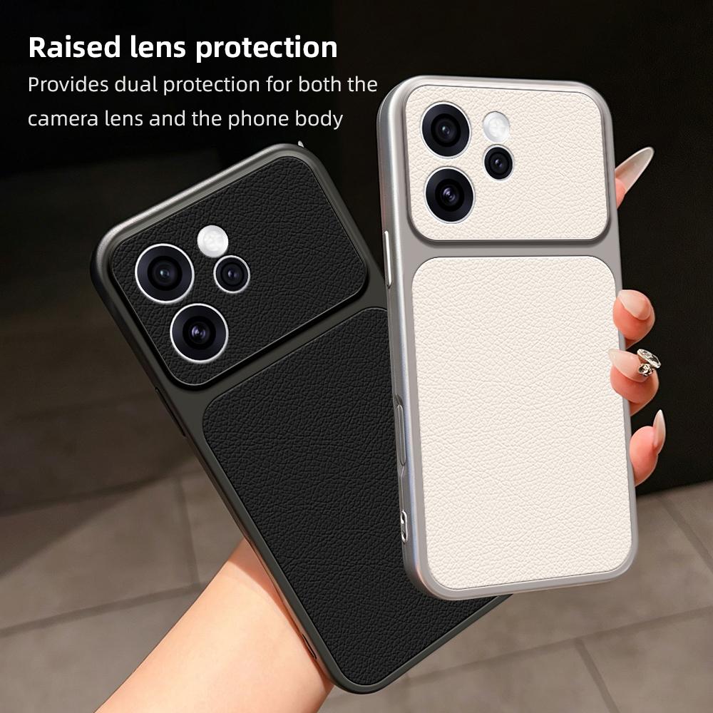 For OPPO Reno15 Pro 5G Global Lambskin Series Skin Feel Shockproof Phone Case(Purple)