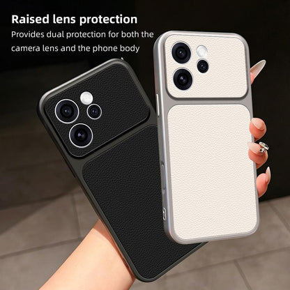 For OPPO Reno15 Pro 5G Global Lambskin Series Skin Feel Shockproof Phone Case(Purple)