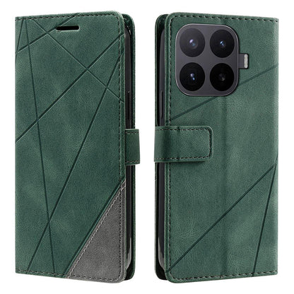 For Xiaomi 17T Pro 5G Skin Feel Splicing Leather Phone Case(Green)