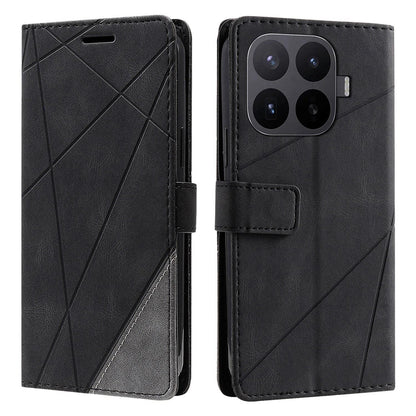 For Xiaomi 17T 5G Skin Feel Splicing Leather Phone Case(Black)