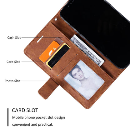 For Redmi Turbo 4 Pro 5G / Poco F7 5G Skin Feel Splicing Leather Phone Case(Brown)
