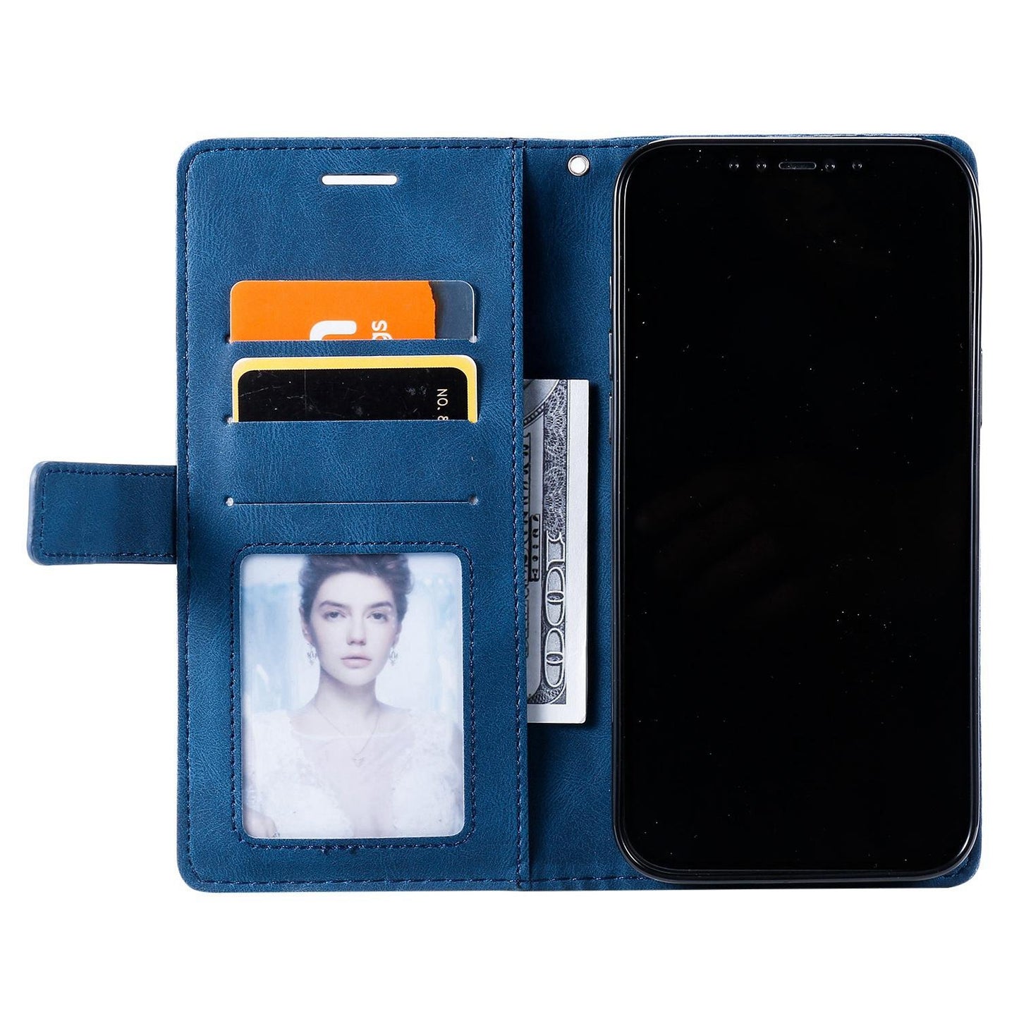 For Redmi Note 15 Pro+ Global 163.3mm Skin Feel Splicing Leather Phone Case(Blue)