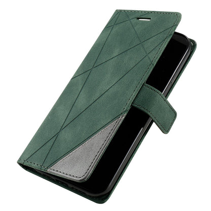 For Redmi Note 15 Pro+ Global 163.3mm Skin Feel Splicing Leather Phone Case(Green)