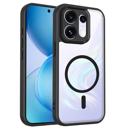 For OPPO Reno16 / Reno16 Pro Global Matte PC Skin-feel Magnetic Shockproof Phone Case(Black)