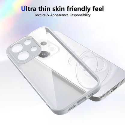 For OPPO Reno16 F 5G Global Matte PC Skin-feel Shockproof Phone Case(Grey)