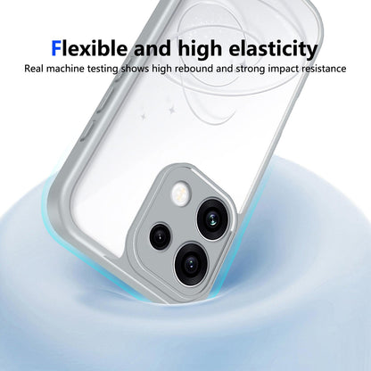 For OPPO Reno16 F 5G Global Matte PC Skin-feel Shockproof Phone Case(Grey)