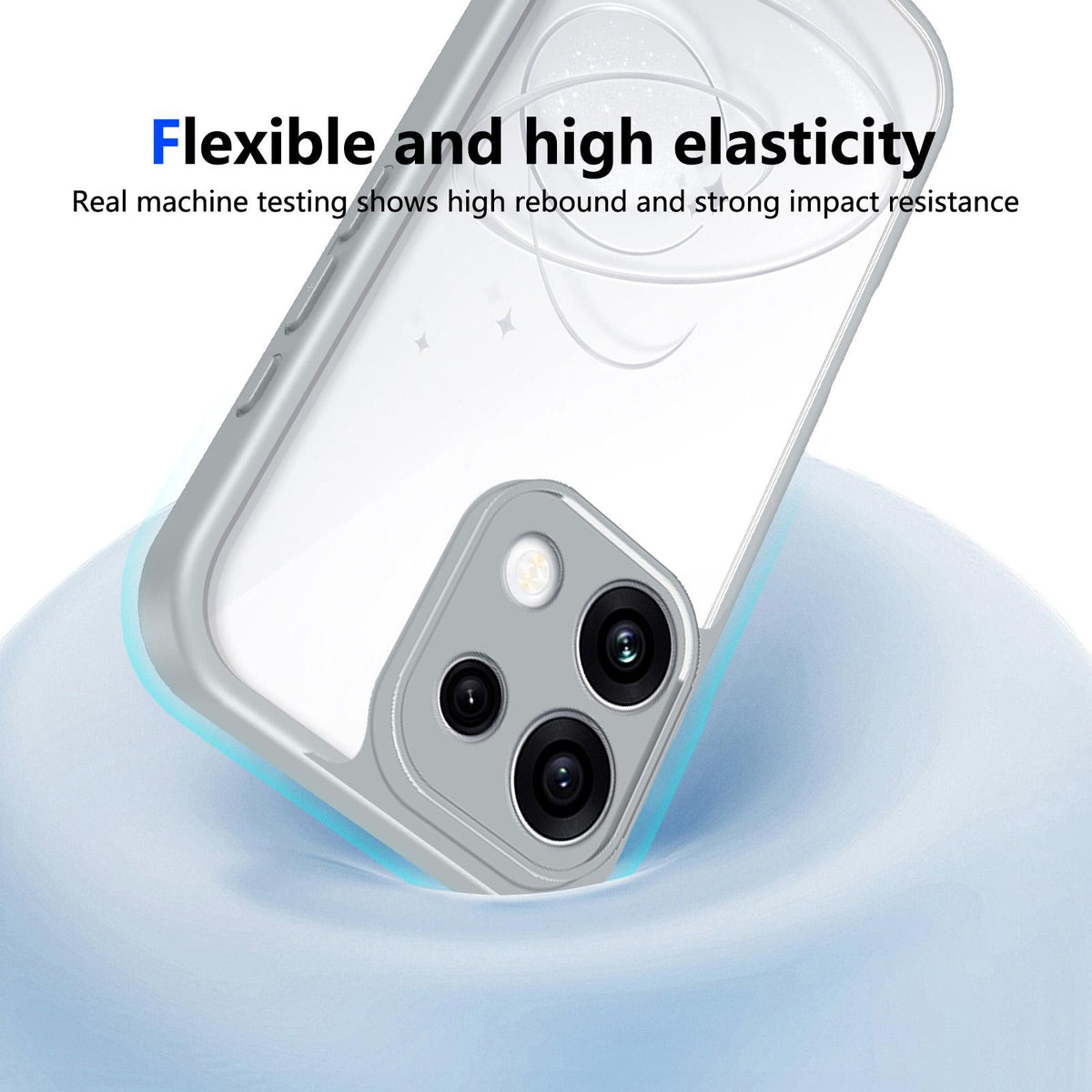 For OPPO Reno16 F 5G Global Matte PC Skin-feel Shockproof Phone Case - Grey - EDA010011801A