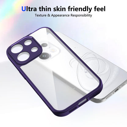 For OPPO Reno16 F 5G Global Matte PC Skin-feel Shockproof Phone Case(Purple)