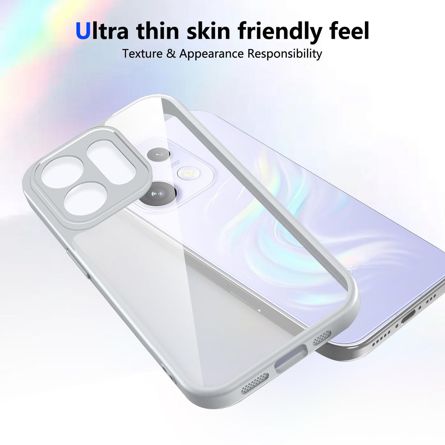 For OPPO Reno16 / Reno16 Pro 5G Global Matte PC Skin-feel Shockproof Phone Case(Grey)