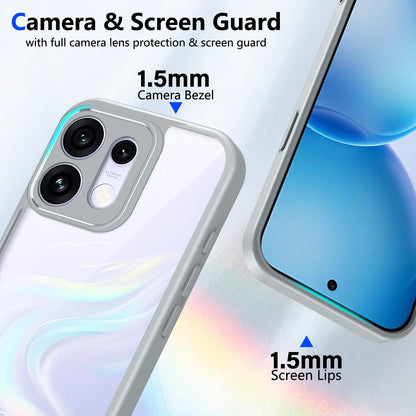 For OPPO Reno16 / Reno16 Pro 5G Global Matte PC Skin-feel Shockproof Phone Case(Grey)