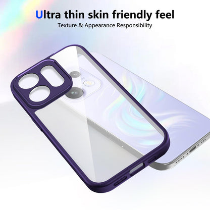 For OPPO Reno16 / Reno16 Pro 5G Global Matte PC Skin-feel Shockproof Phone Case(Purple)