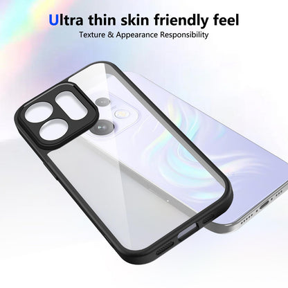 For OPPO Reno16 / Reno16 Pro 5G Global Matte PC Skin-feel Shockproof Phone Case(Black)