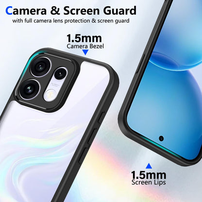 For OPPO Reno16 / Reno16 Pro 5G Global Matte PC Skin-feel Shockproof Phone Case(Black)
