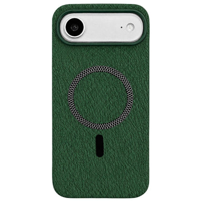 For iPhone Air Acrylic Hybrid TPU Rhombus Texture Magnetic Phone Case(Green)