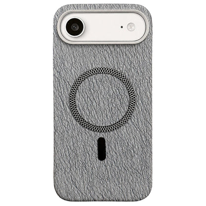 For iPhone Air Acrylic Hybrid TPU Rhombus Texture Magnetic Phone Case(Grey)