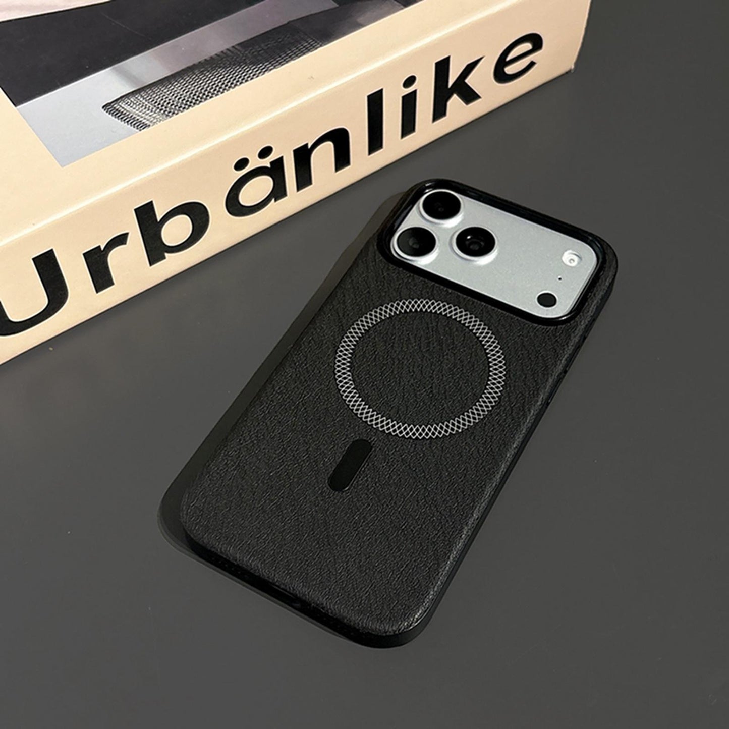 For iPhone 14 Pro Acrylic Hybrid TPU Rhombus Texture Magnetic Phone Case(Black)