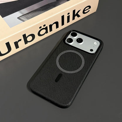 For iPhone 14 Pro Acrylic Hybrid TPU Rhombus Texture Magnetic Phone Case(Black)