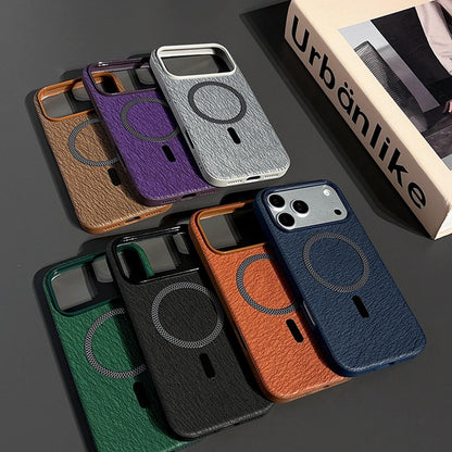For iPhone 14 Pro Max Acrylic Hybrid TPU Rhombus Texture Magnetic Phone Case(Black)