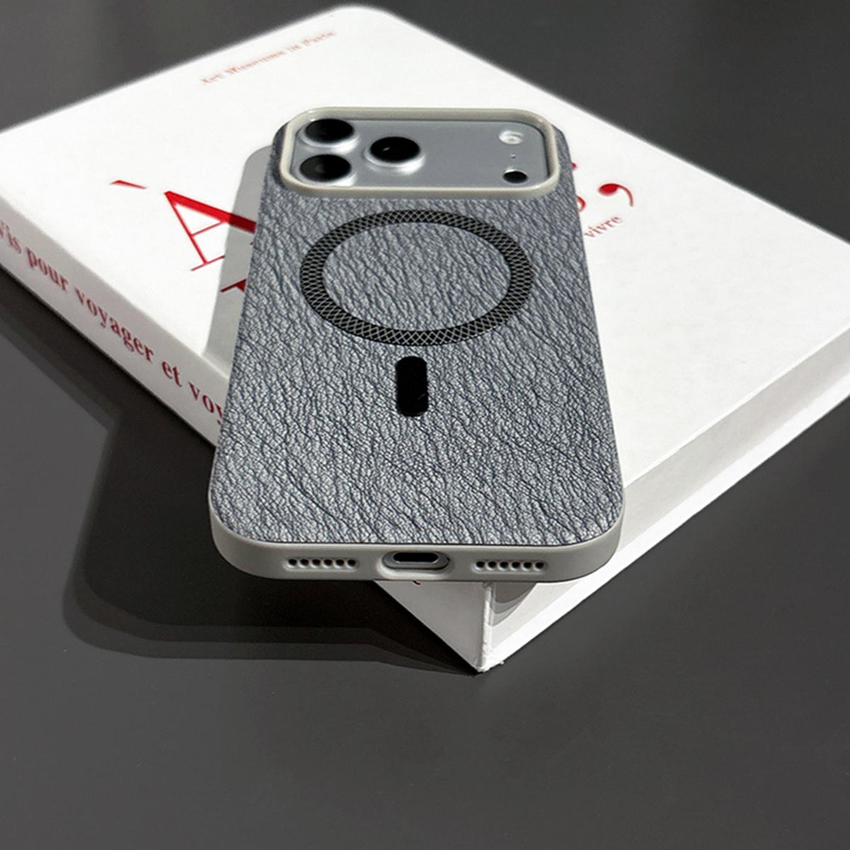 For iPhone 14 Pro Acrylic Hybrid TPU Rhombus Texture Magnetic Phone Case - Blue - EDA010014912A
