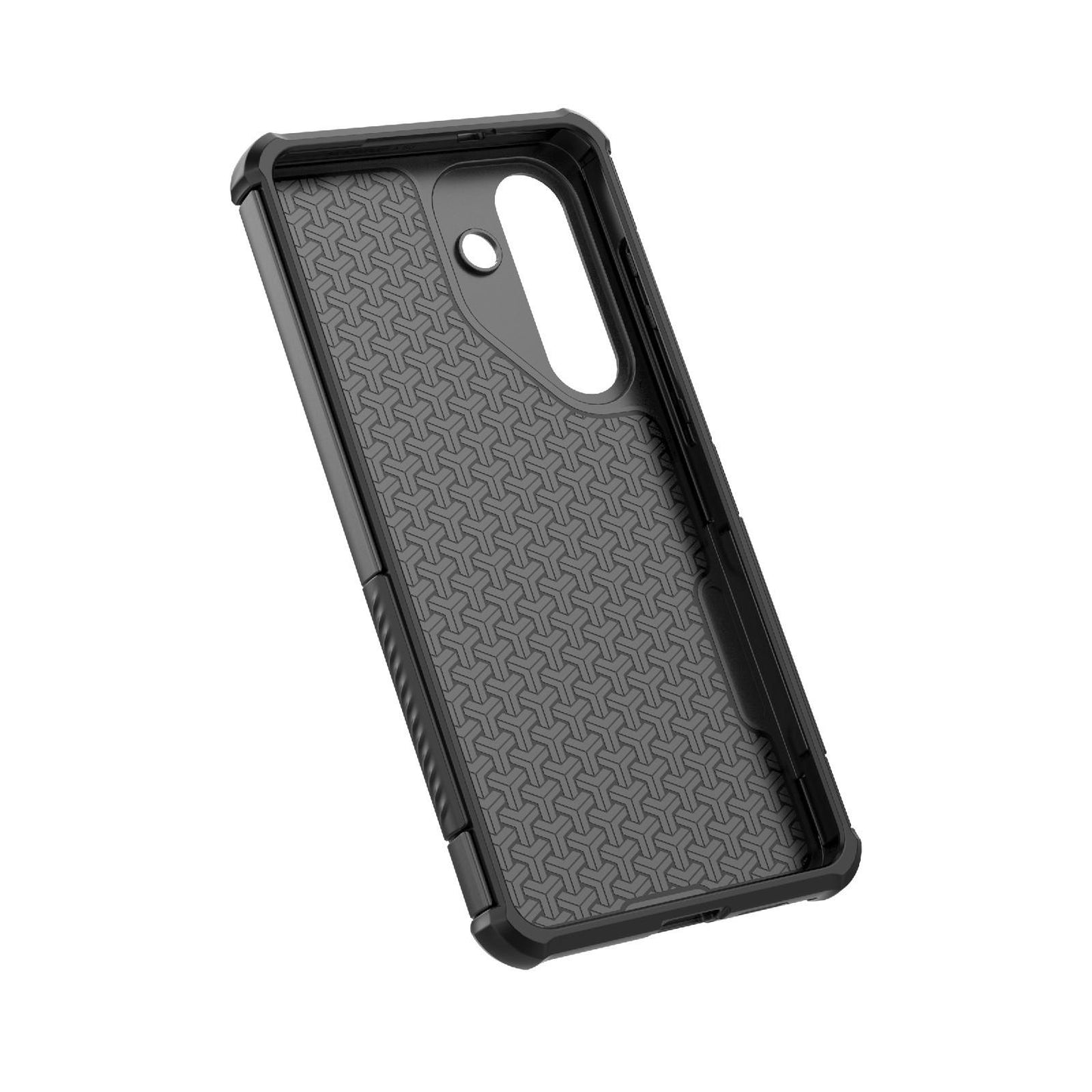 For Galaxy S26 5G Rugged Carbon Fiber Texture Airbag Shockproof Magnetic Phone Case(Gray)