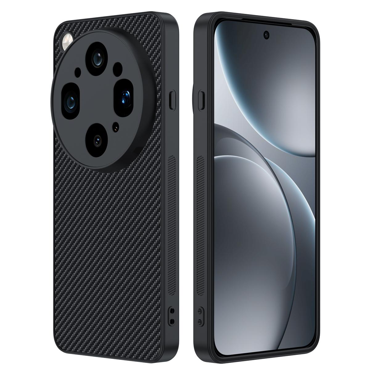 For OPPO Find X9 Ultra 5G Ultra-thin Carbon Fiber Texture Printing Phone Case(Black)