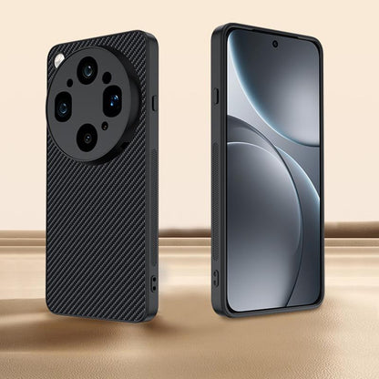 For OPPO Find X9 Ultra 5G Ultra-thin Carbon Fiber Texture Printing Phone Case(Gold)