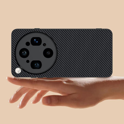 For OPPO Find X9 Ultra 5G Ultra-thin Carbon Fiber Texture Printing Phone Case(Gold)