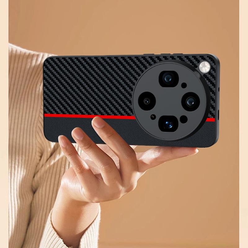 For OPPO Find X9 Ultra 5G Ultra-thin Carbon Fiber Texture Printing Phone Case(Black Yellow)