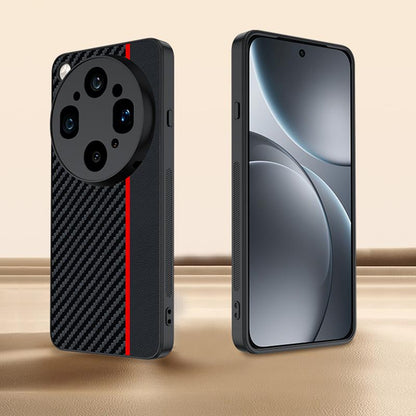 For OPPO Find X9 Ultra 5G Ultra-thin Carbon Fiber Texture Printing Phone Case(Black Blue)