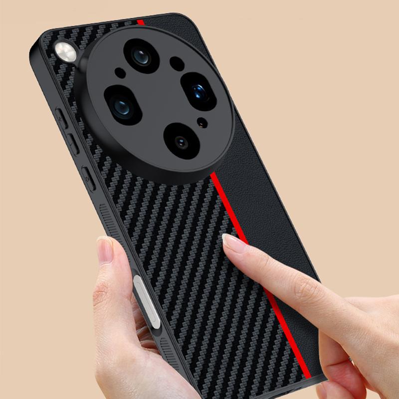 For OPPO Find X9 Ultra 5G Ultra-thin Carbon Fiber Texture Printing Phone Case(Black Blue)