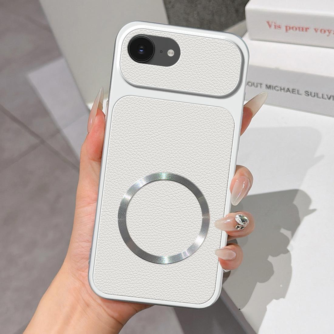 For iPhone 17e / 16e Lambskin Series Magnetic Skin Feel Phone Case(Silver)