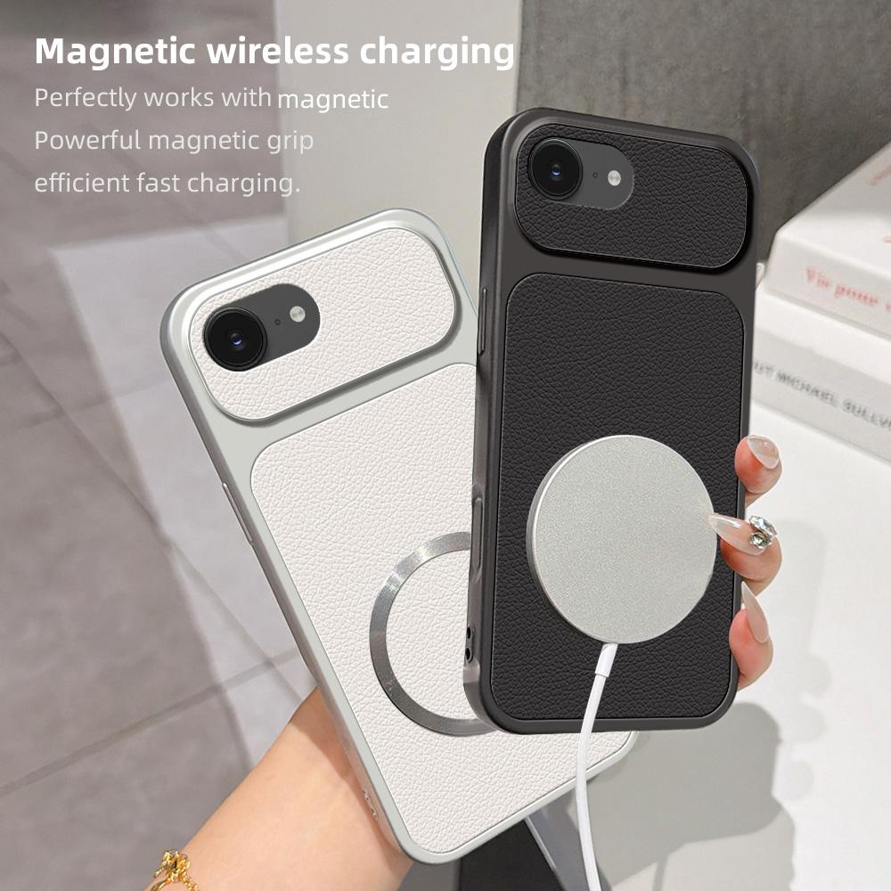 For iPhone 17e / 16e Lambskin Series Magnetic Skin Feel Phone Case(Pink)