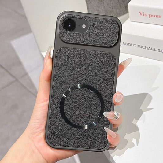 For iPhone 17e / 16e Lambskin Series Magnetic Skin Feel Phone Case(Black)
