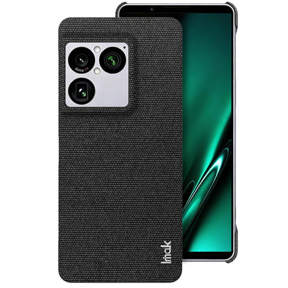 For Sony Xperia 1 VIII imak Ruiyi Series Cloth Texture PU + PC Phone Case(Black)