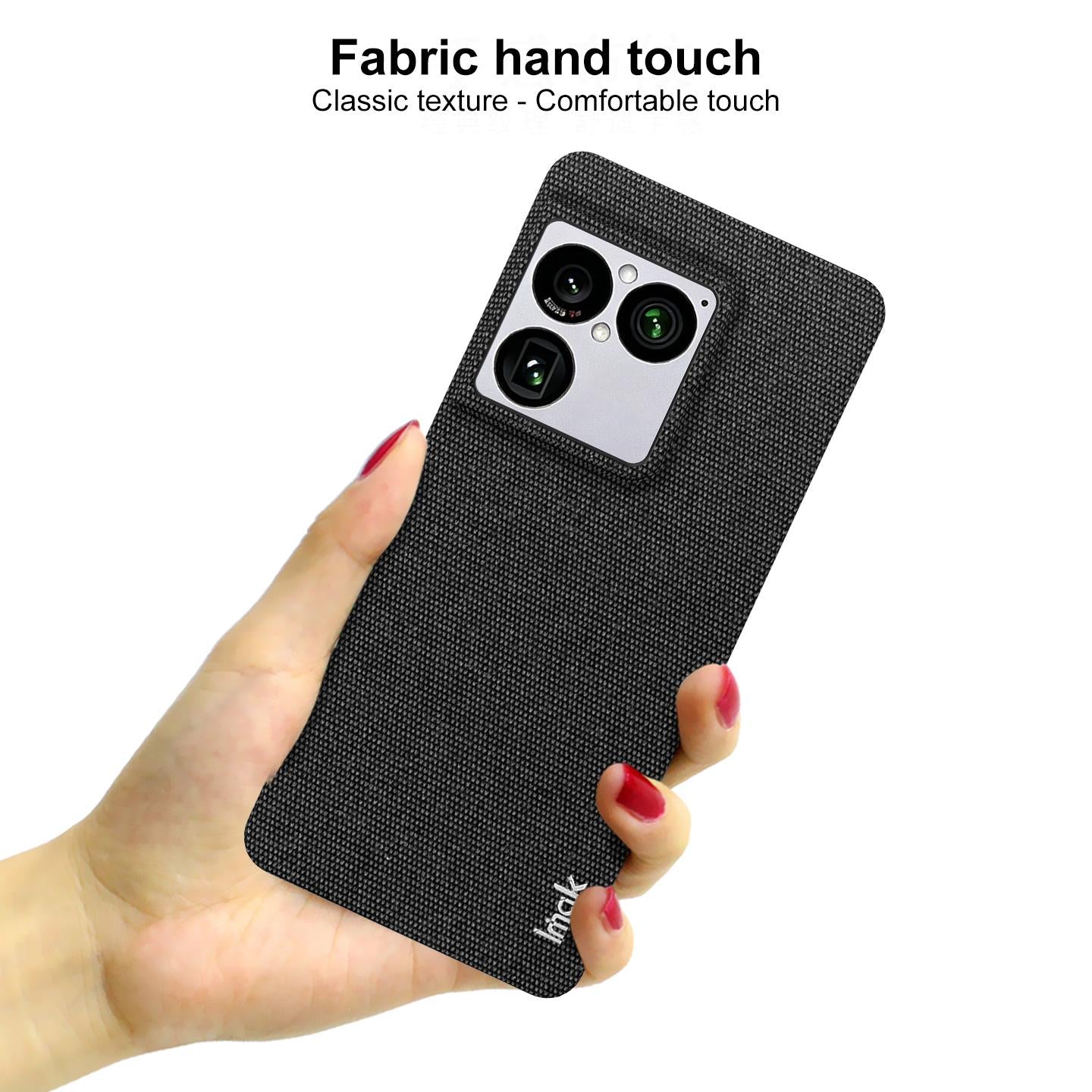 For Sony Xperia 1 VIII imak Ruiyi Series Cloth Texture PU + PC Phone Case(Black)