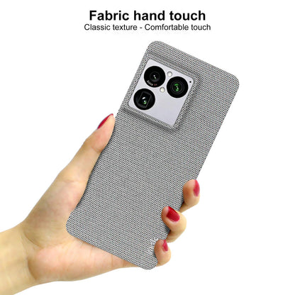 For Sony Xperia 1 VIII imak Ruiyi Series Cloth Texture PU + PC Phone Case(Light Grey)